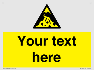 Custom Warning: Debris flow zone